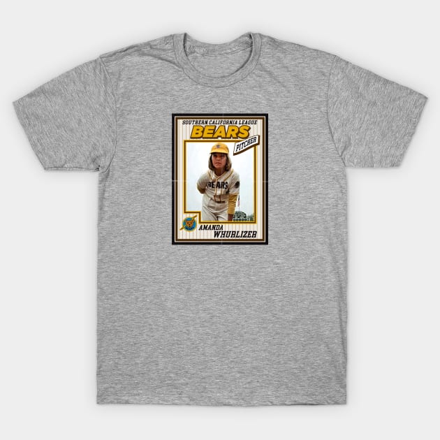 Bad News Bears Baseball Card Amanda Whurlizer T-Shirt by Alema Art